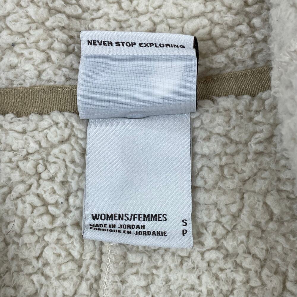 The North Face Cragmont Sherpa Fleece Jacket Womens Small Cream Full Zip Cozy - Picture 13 of 15